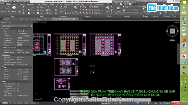 cách phá minsert block,file cad,Bản vẽ